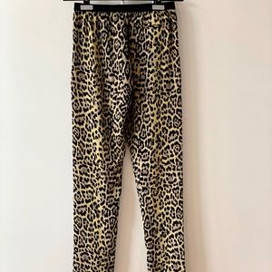 BCBGMAXAZRIA Leopard Print Slacks, Size XXS